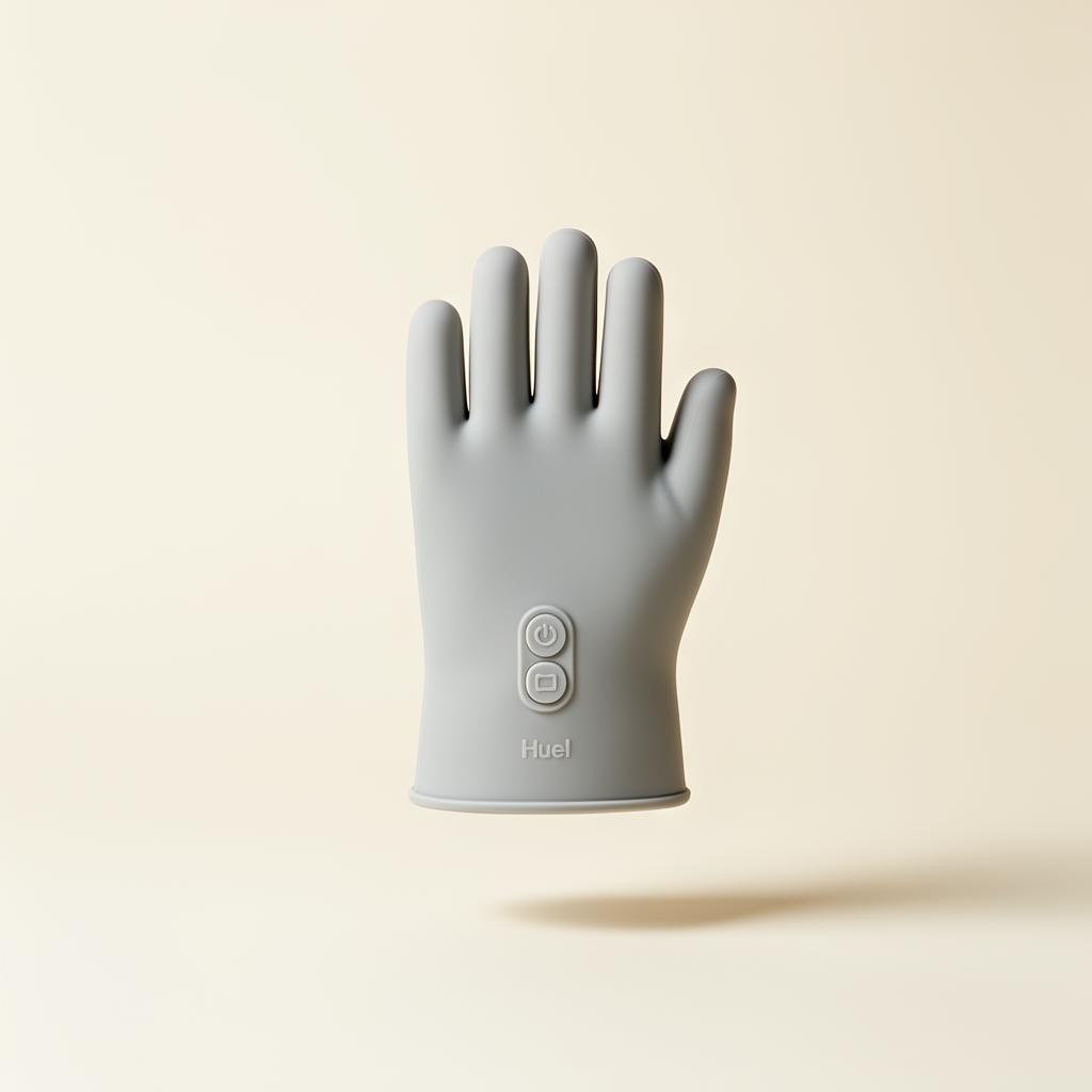 Thermid heat therapy glove on cream background